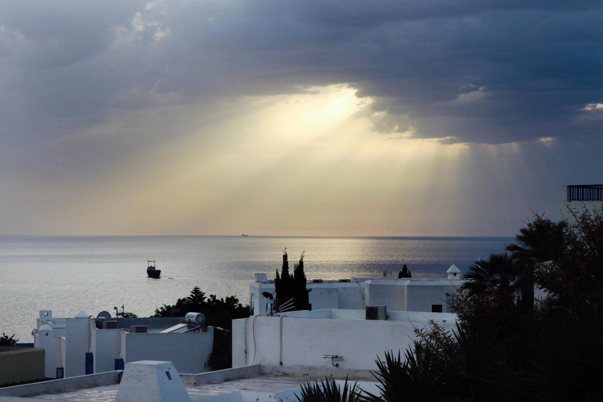 Ikaria Village Sea View Apartment Paphos Esterno foto